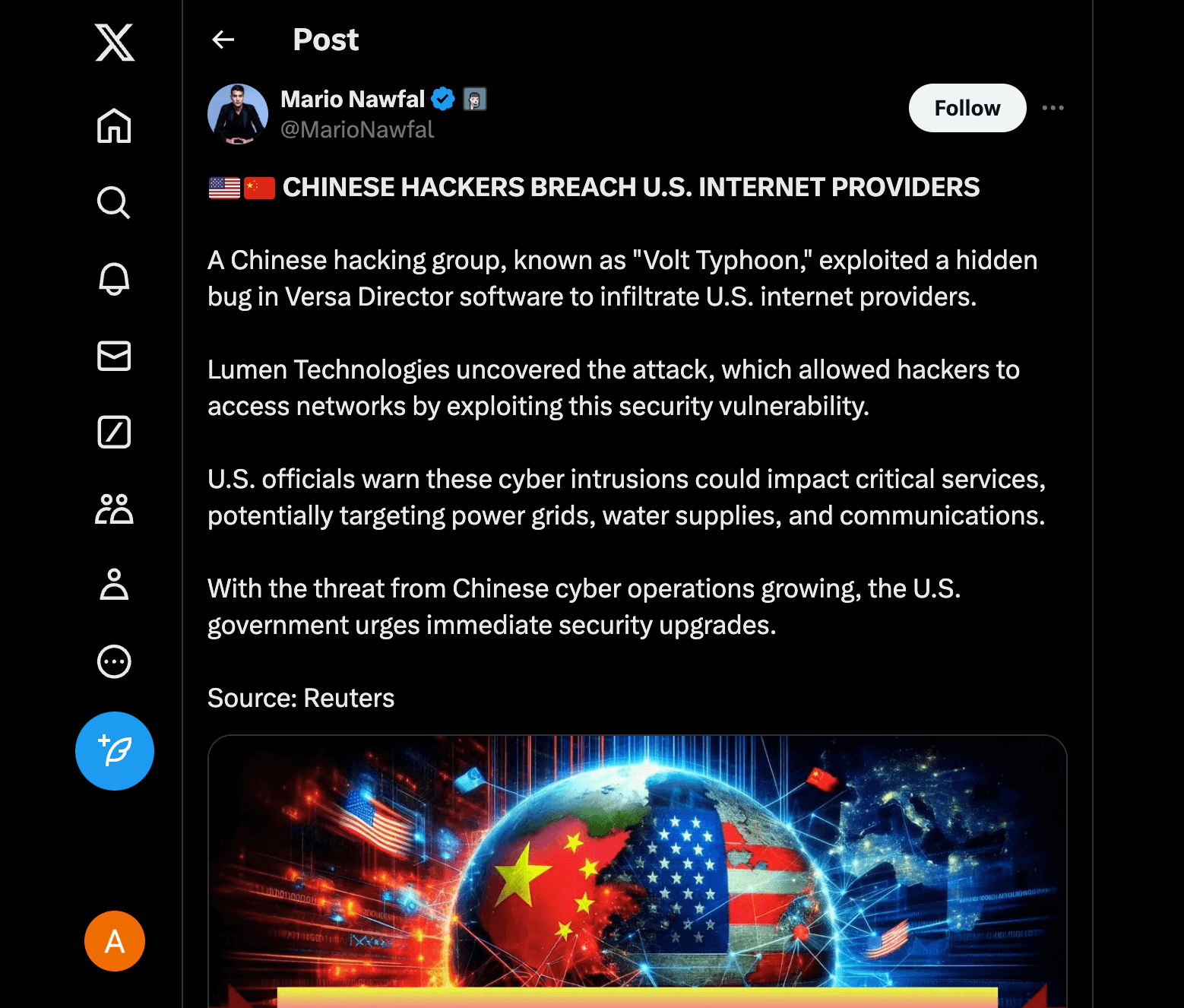 Chinese Hackers Breach