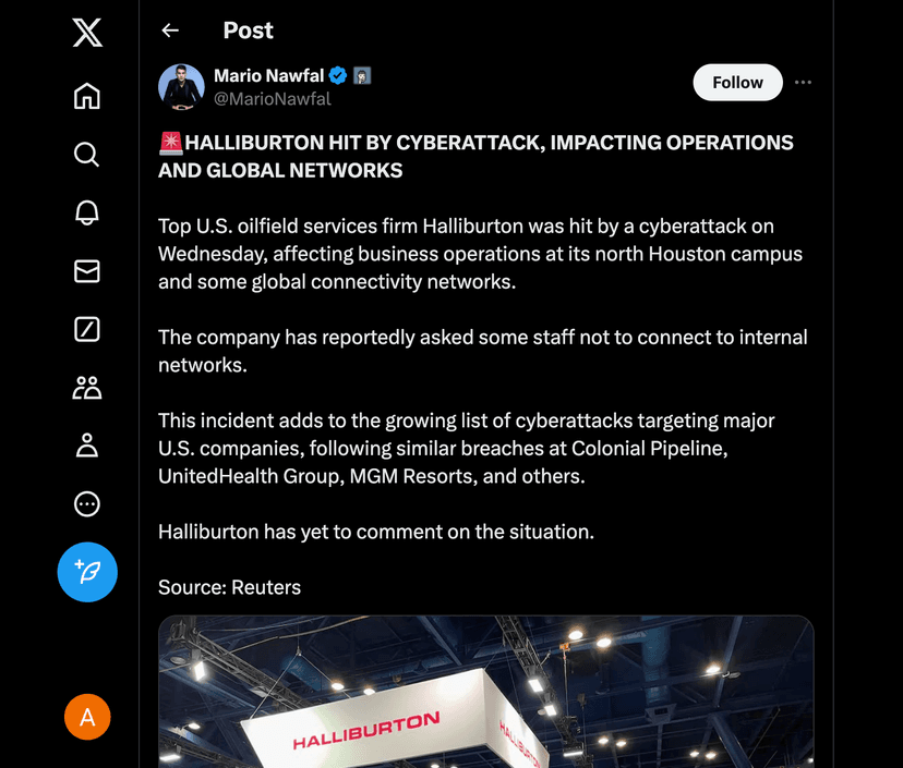 Halliburton Cyberattack