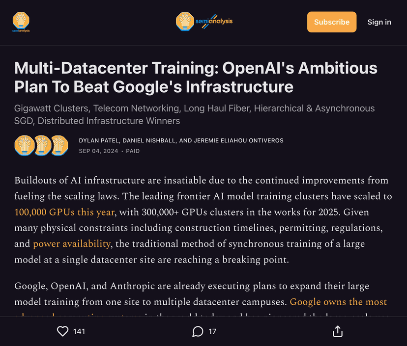 OpenAI Multi-Datacenter Plan