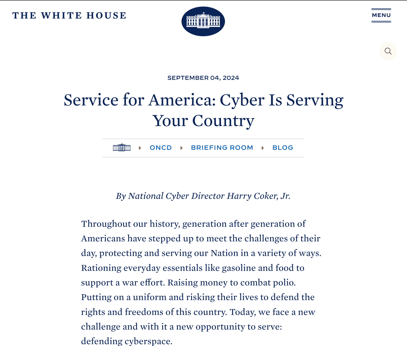 Service for America Cyber